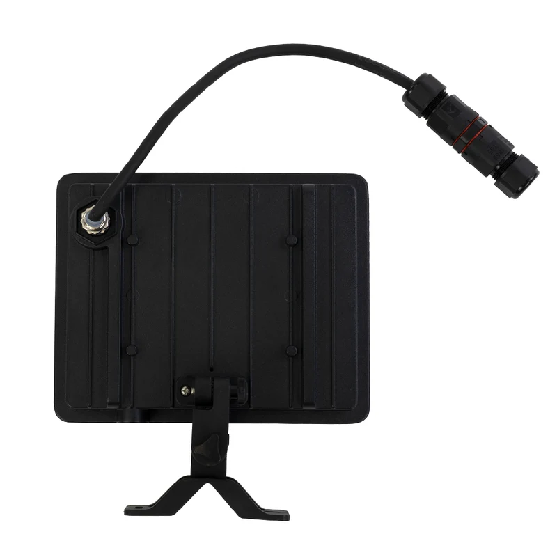 LED-Fluter, BeamPlug, 50 W, 4000 K (neutralweiß), 6000 lm, schwarz, verstellbare Leuchtrichtung, Plug-In Sensor Vorrichtung, IP65 Kabelverbinder, Wand- & Eckmontage