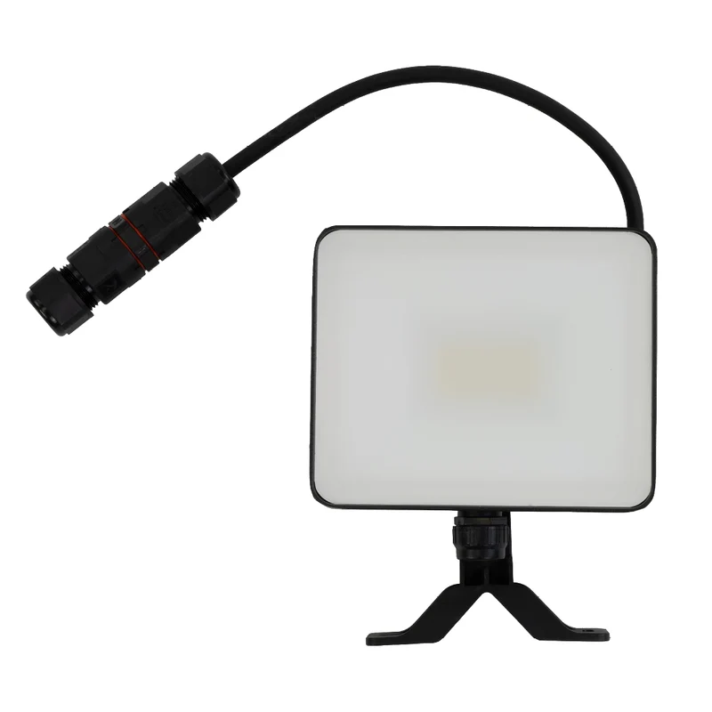 LED-Fluter, BeamPlug, 10 W, 4000 K (neutralweiß), 1200 lm, schwarz, verstellbare Leuchtrichtung, Plug-In Sensor Vorrichtung, IP65 Kabelverbinder, Wand- & Eckmontage