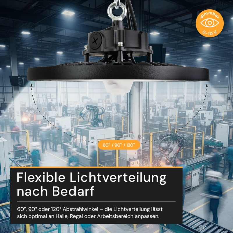 LED HighBay UFO, 200 W, 32000 lm, 4000 K (neutralweiß)