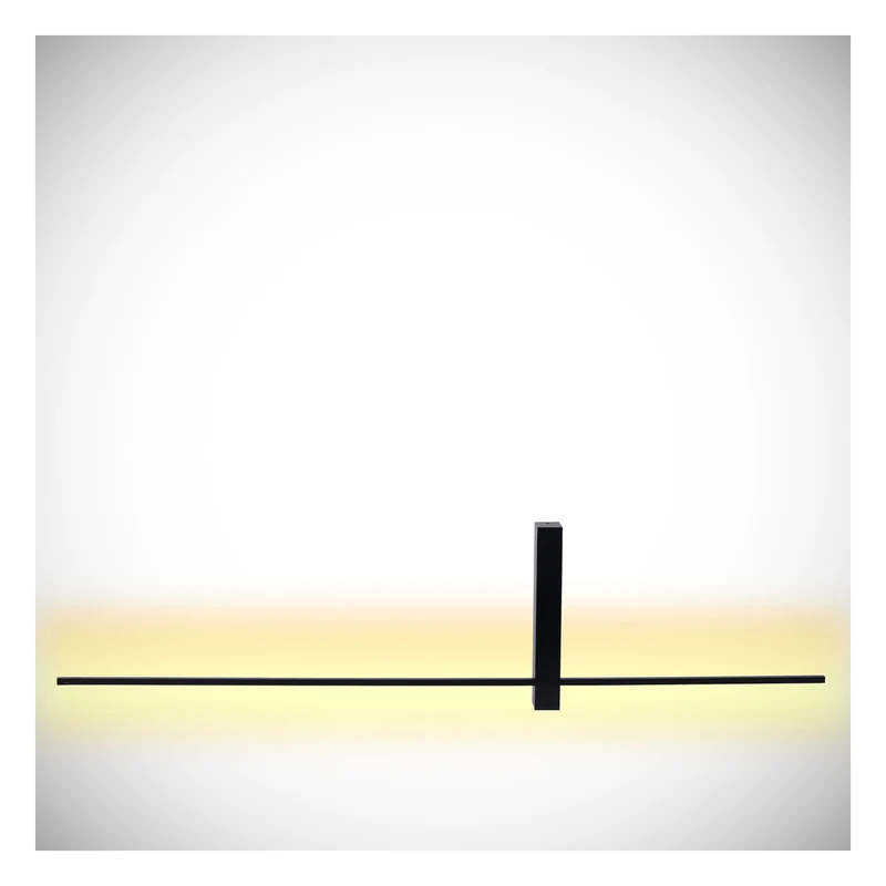 LED-Wandleuchte Segin indirekt Warmweiß 90cm Schwarz