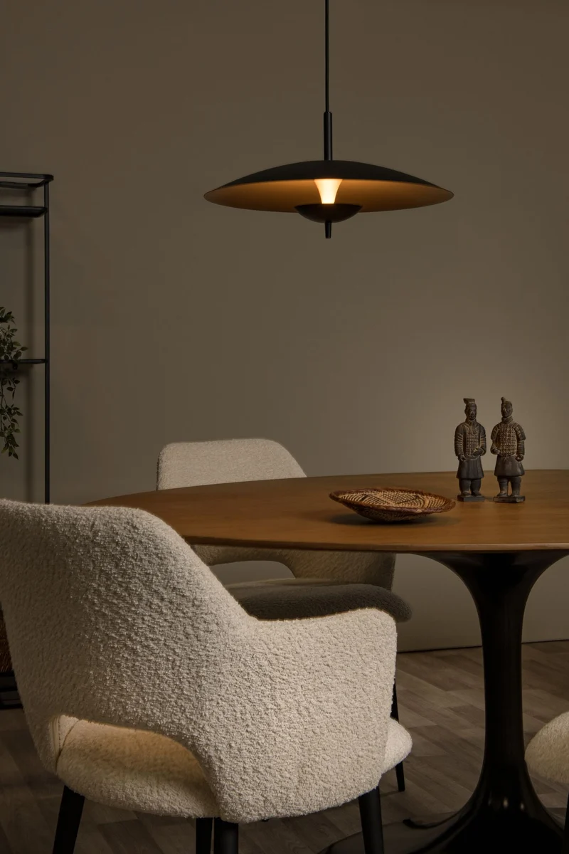 LED-Pendelleuchte Vulcan dimmbar Schwarz, Gold Ø 47cm