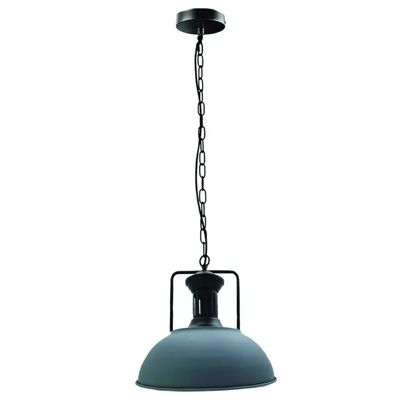 Industrielle Pendelleuchte schwarz modern Hangelampen~3172