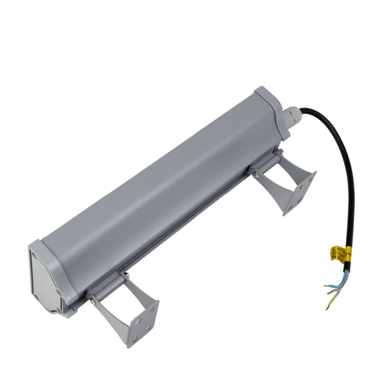 LED-Hallenleuchte, linear, 50 W, 6200 lm, 5000 K (neutralweiß), IP65, grau