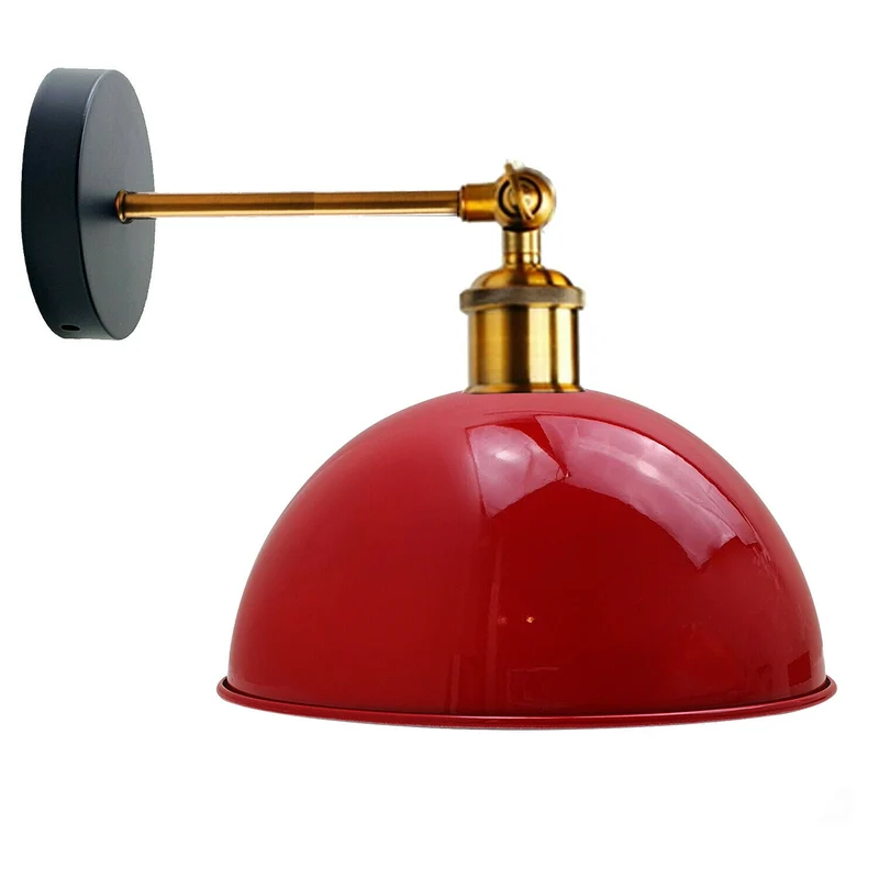 Vielseitige Rot Wandleuchte Ø 21 cm innen Wandlampe~2088