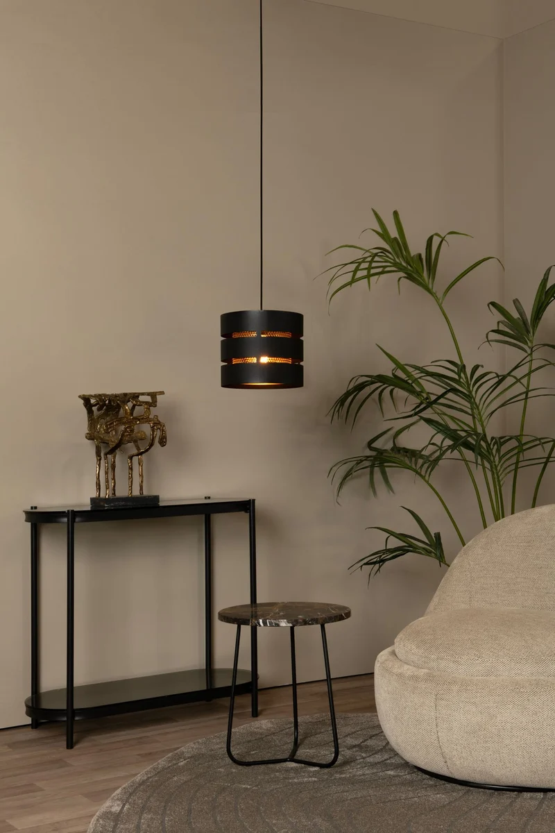 Pendelleuchte Rosas 26cm Schwarz höhenverstellbar dimmbar
