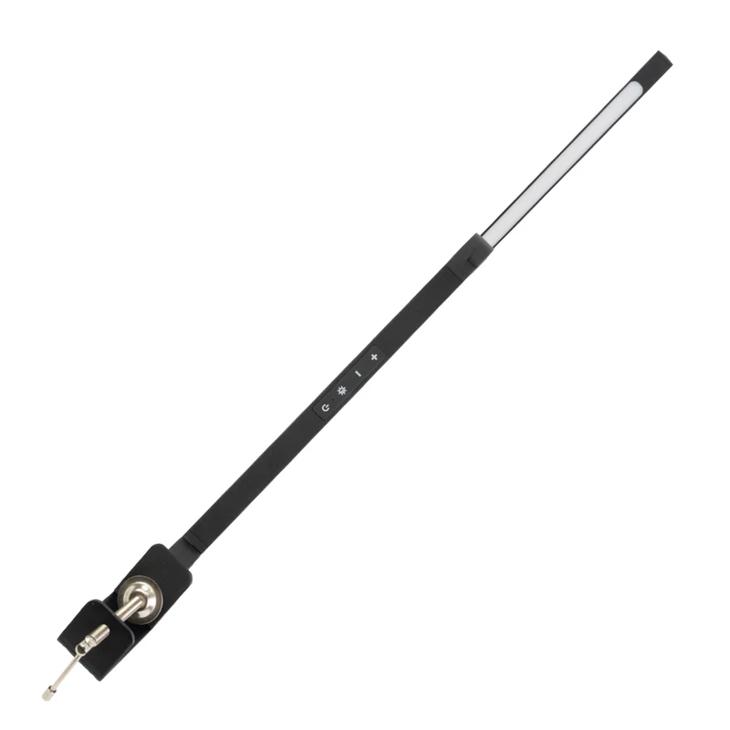 LED-Schreibtischlampe mit Clip, in Schwarz, dimmbar, 5 Farbtemperaturstufen, 10 W, 450 lm, klemm- und verstellbare Monitorlampe