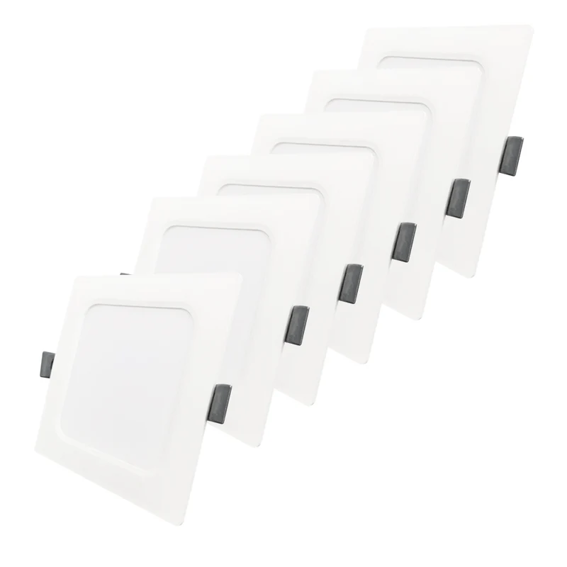 LED Einbauleuchte in Weiß, 24 W, 230 V, IP44-geschützt, 2400 lm, Lichtfarbe einstellbar, 295x29 mm, Einbaustrahler mit Diffusor, Badezimmer Deckenleuchte