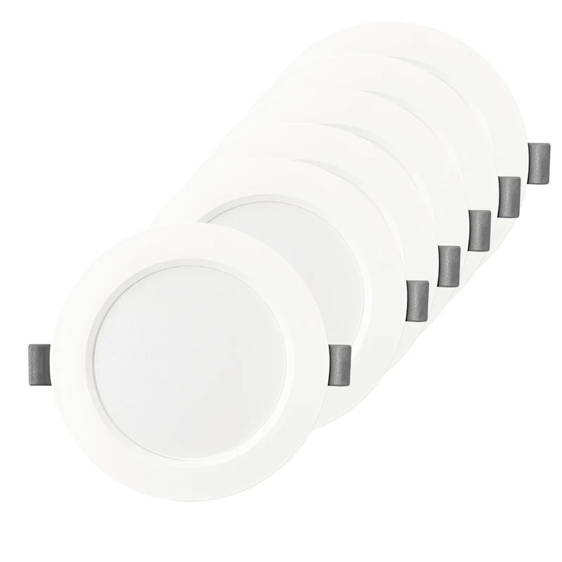 LED Einbauleuchte in Weiß, 24 W, 230 V, IP44-geschützt, 2400 lm, Lichtfarbe einstellbar, Ø295x28 mm, Einbaustrahler mit Diffusor, Badezimmer Deckenleuchte