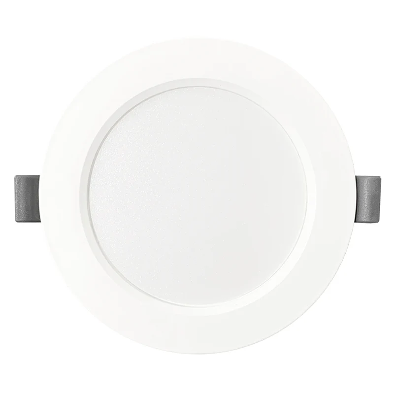 LED Einbauleuchte in Weiß, 6 W, 230 V, IP44-geschützt, 600 lm, Lichtfarbe einstellbar, Ø117x25 mm, Einbaustrahler mit Diffusor, Badezimmer Deckenleuchte