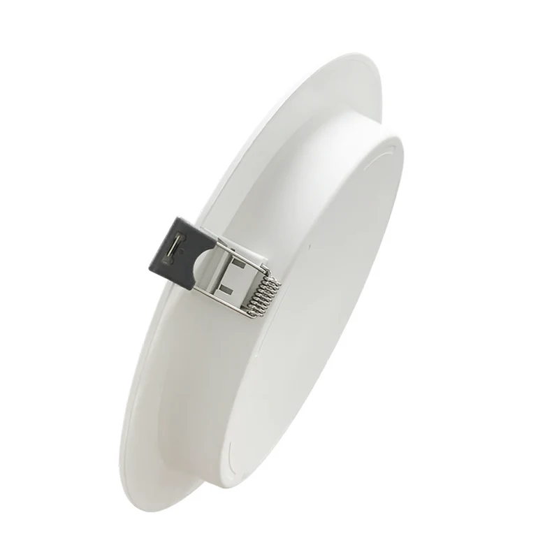 LED Einbauleuchte in Weiß, 6 W, 230 V, IP44-geschützt, 600 lm, Lichtfarbe einstellbar, Ø117x25 mm, Einbaustrahler mit Diffusor, Badezimmer Deckenleuchte