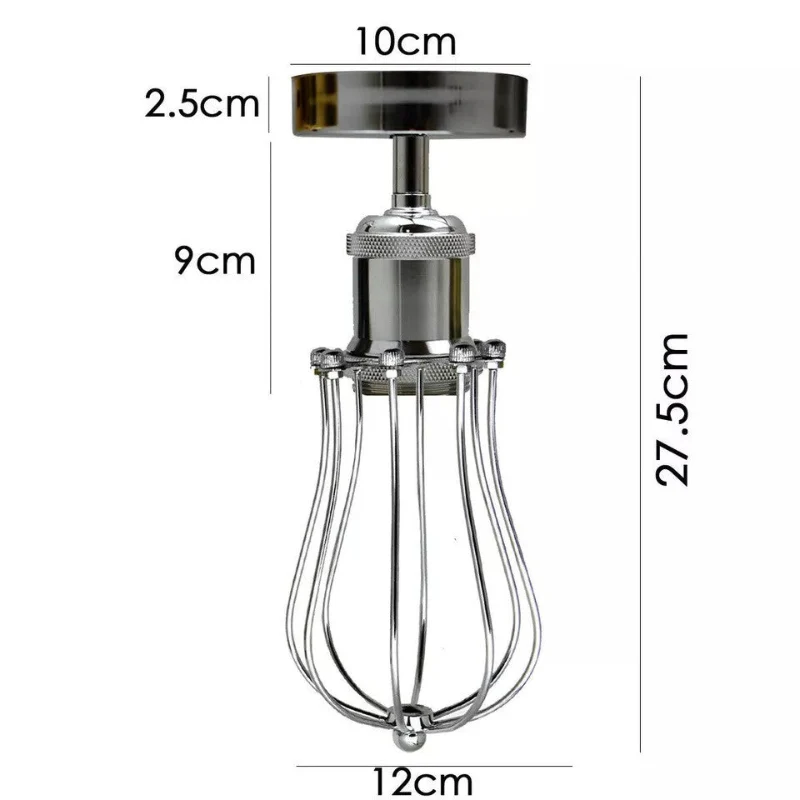 LEDSONE Käfig-Deckenlampe Metall-Leuchte im Industrie ~3160