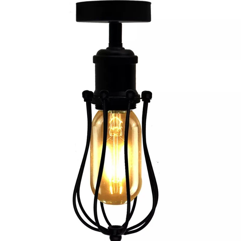 LEDSONE Käfig-Deckenlampe Metall-Leuchte im Industrie ~3160