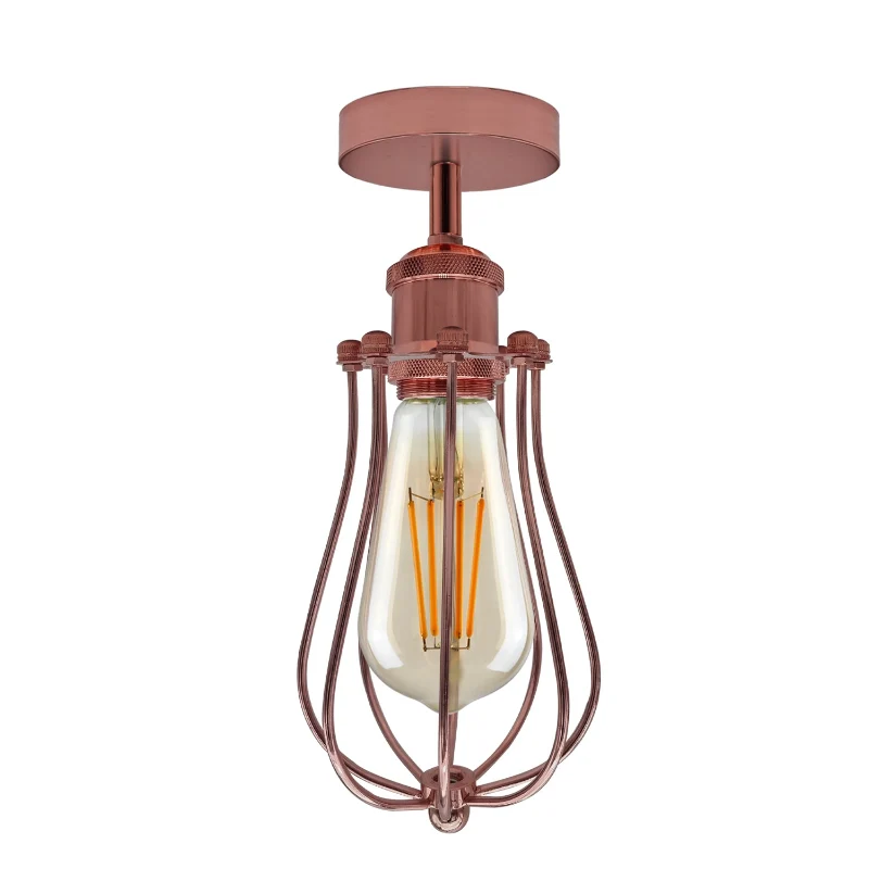LEDSONE Käfig-Deckenlampe Metall-Leuchte im Industrie ~3160