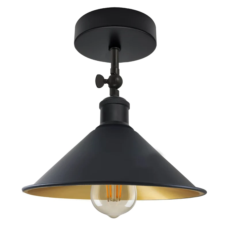 Schwarze Deckenleuchten verstellbar Vintage Deckenlampe~3259
