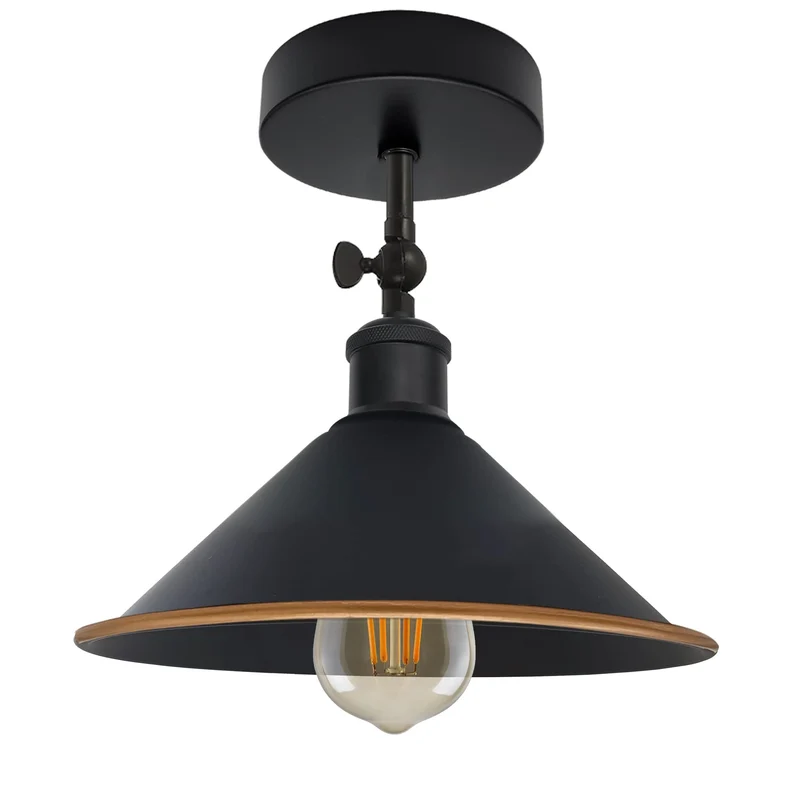 Schwarze Deckenleuchten verstellbar Vintage Deckenlampe~3259
