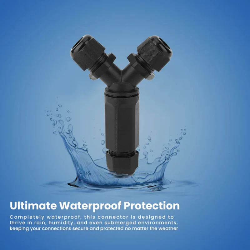 T- und Y-Kabelverbinder wasserdicht IP68 Anschlussdose~3256