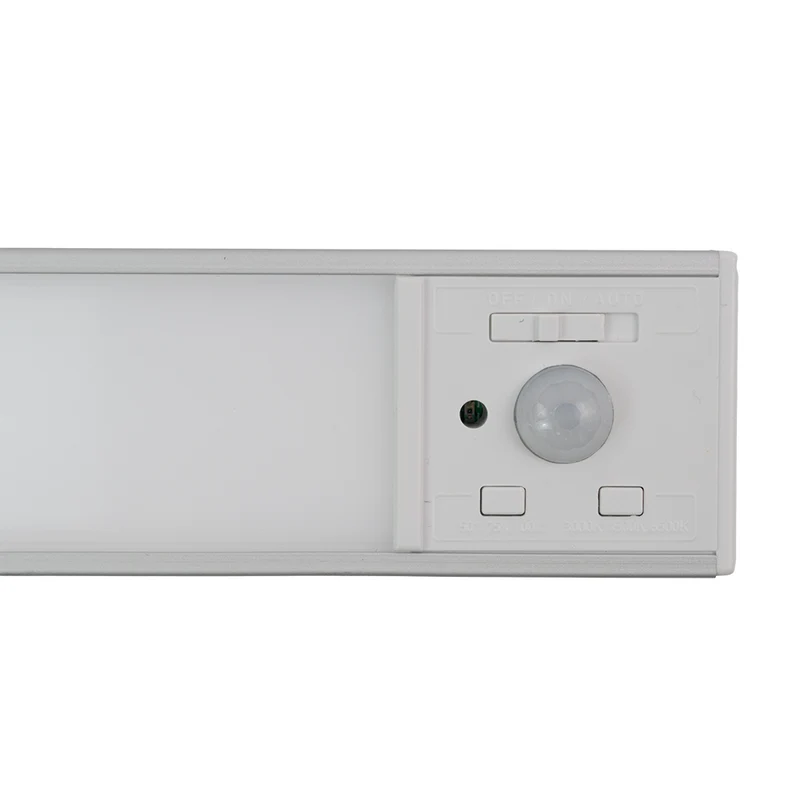 LED Schrankbeleuchtung mit Bewegungsmelder, Silberton, 30 cm, dimmbar, einstellbare Lichtfarbe, USB-aufladbar, einfache Befestigung, Unterbauleuchte