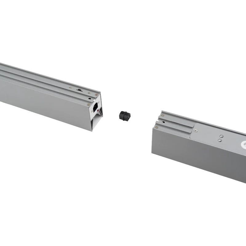 LED Büro-/Tresenleuchte, in Grau, 120 cm, 40 W, 4000 lm, 3000-6500 K (CCT), LIFUD Netzteil, erweiterbar, Aluminium
