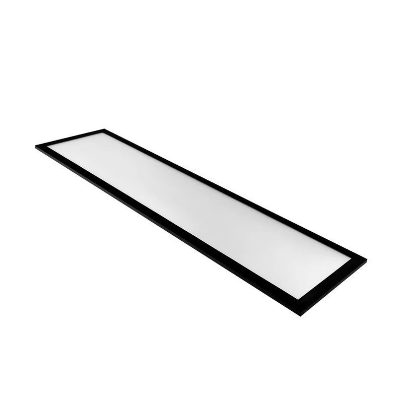 LUXULA LITEQ 80, LED-Panel mit Fernbedienung, 80×20 cm, schwarz, 40 W, 4400 lm, UGR<19, Helligkeit und Lichtfarbe einstellbar