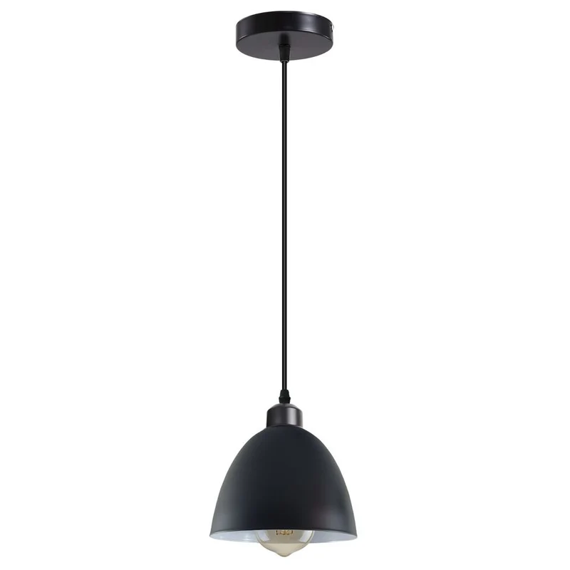 Vintage Pendelleuchte schwarz -E27-⌀18cm~3131