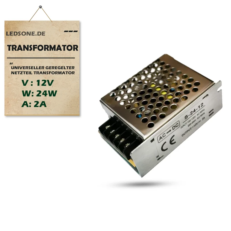 LED Trafo 5V/12V/24V Schaltnetzteil für LED-Streifen~3139
