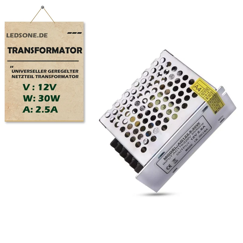 LED Trafo 5V/12V/24V Schaltnetzteil für LED-Streifen~3139