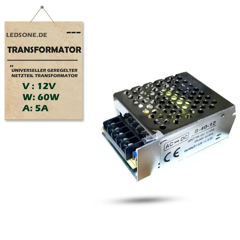 LED Trafo 5V/12V/24V Schaltnetzteil für LED-Streifen~3139