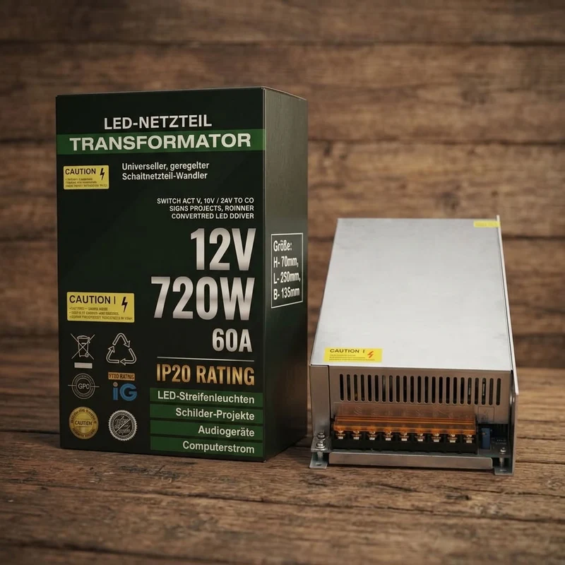 LED Trafo 5V/12V/24V Schaltnetzteil für LED-Streifen~3139