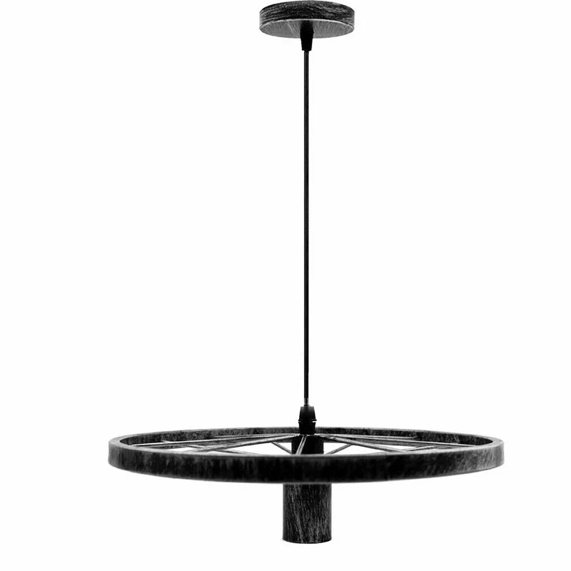 Vintage Deckenpendelleuchte Industrielles Rad Pendel Hängende Retro Lampe ~ 3246