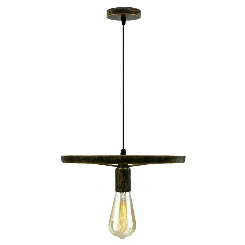 Vintage Deckenpendelleuchte Industrielles Rad Pendel Hängende Retro Lampe ~ 3246