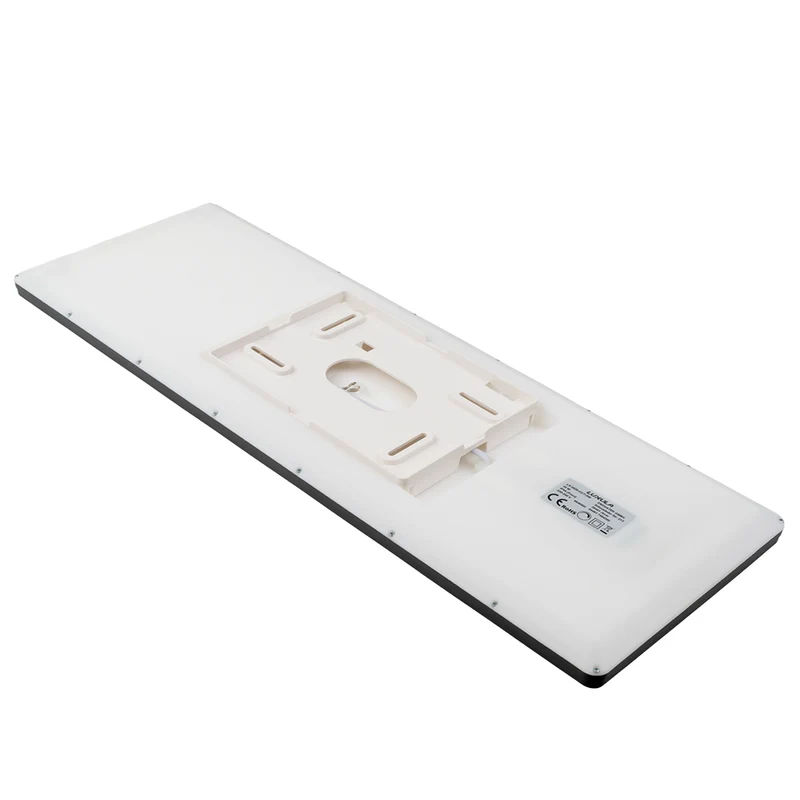 LED-Panel mit Fernbedienung, 58×20 cm, schwarz, 24 W, 2200 lm, IP44 Wassergeschützt, Helligkeit und Lichtfarbe einstellbar