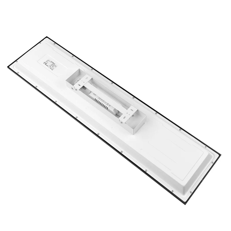 LUXULA LITEQ 100, LED-Panel mit Fernbedienung, 100×25 cm, schwarz, 40 W, 4400 lm, UGR<19, Helligkeit und Lichtfarbe einstellbar