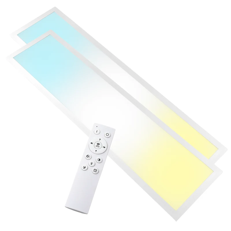LUXULA LITEQ 100, LED-Panel mit Fernbedienung, 100×25 cm, weiß, 40 W, 4400 lm, UGR<19, Helligkeit und Lichtfarbe einstellbar