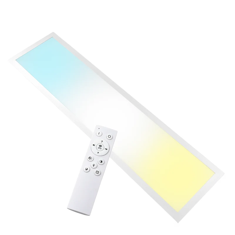 LUXULA LITEQ 100, LED-Panel mit Fernbedienung, 100×25 cm, weiß, 40 W, 4400 lm, UGR<19, Helligkeit und Lichtfarbe einstellbar