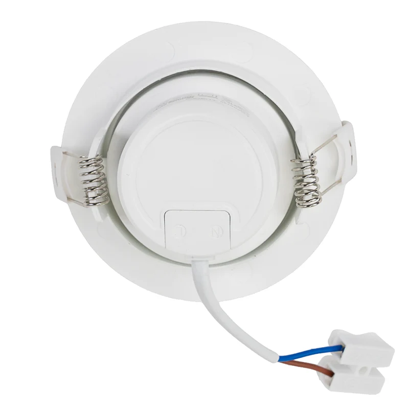LED Downlight, schwenkbar, in Weiß, 5 W, 450 lm, 3000 K (warmweiß), 38°, Einbaustrahler