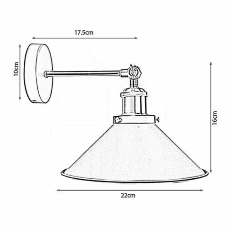 Verstellbar wandleuchten innen bunte lampen Ø 22cm ~3119