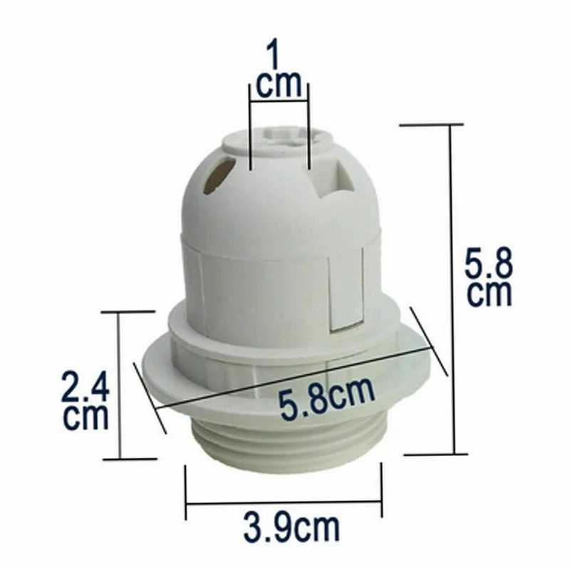 Lampenschirm Lampenfassung Kragenring Adapter Lampenfassung Weiß Schwarz~3105