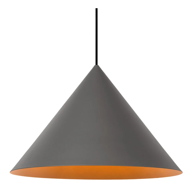 Pendelleuchte Spitze 3-flammig 164x40cm Grau