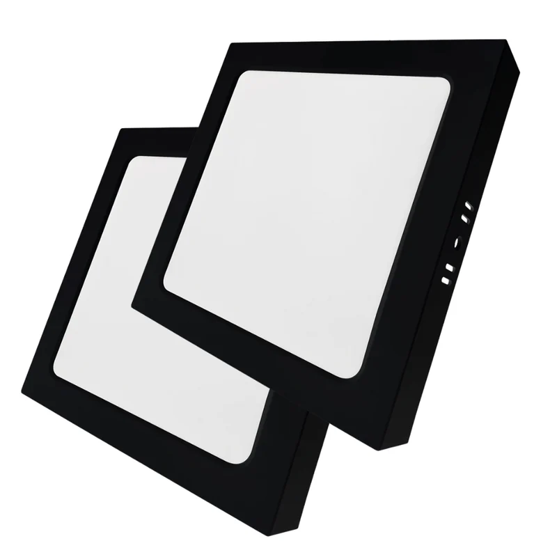 LED Aufbauleuchte in Schwarz, 12 W, 230 V, IP44-geschützt, 1200 lm, Lichtfarbe einstellbar, 173x34 mm, Deckenleuchte mit Diffusor, Badezimmerlampe