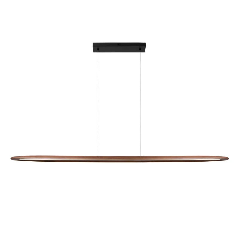 LED-Pendelleuchte Langholt dimmbar CCT Holz 180cm Natur