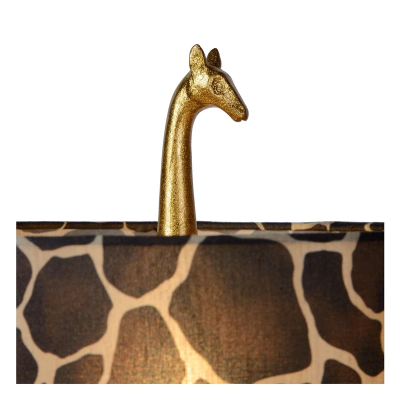 Tischleuchte Extravaganza Miss Tall Giraffe mit Stoffschirm