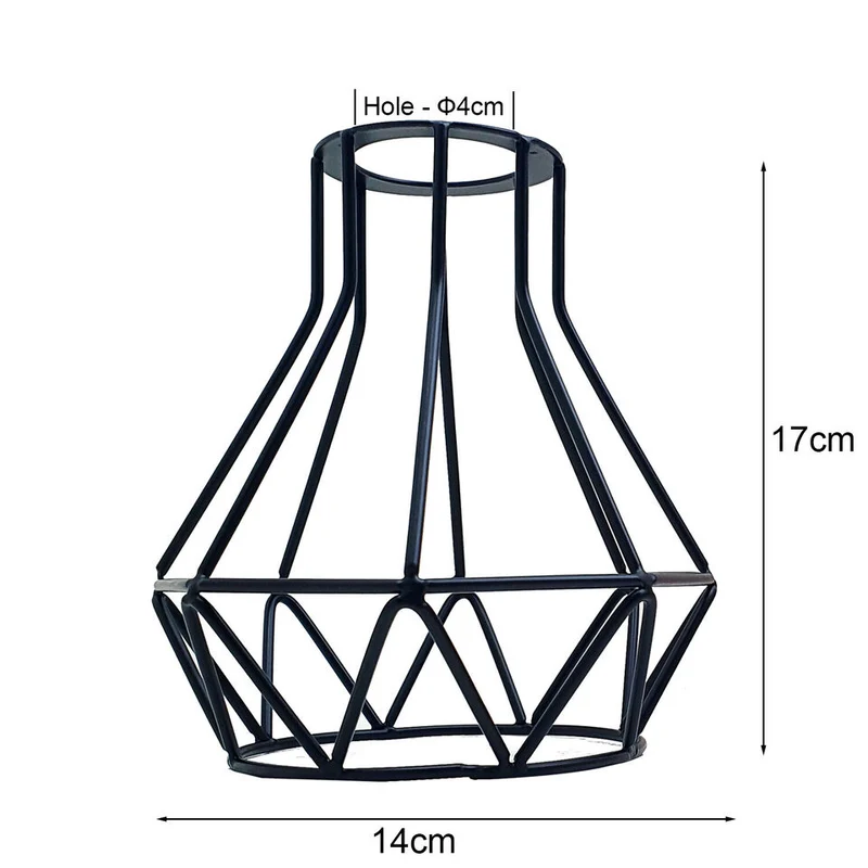 Geometrischer Hängelampenschirm montierender hängender Metalldrahtkäfig~3103