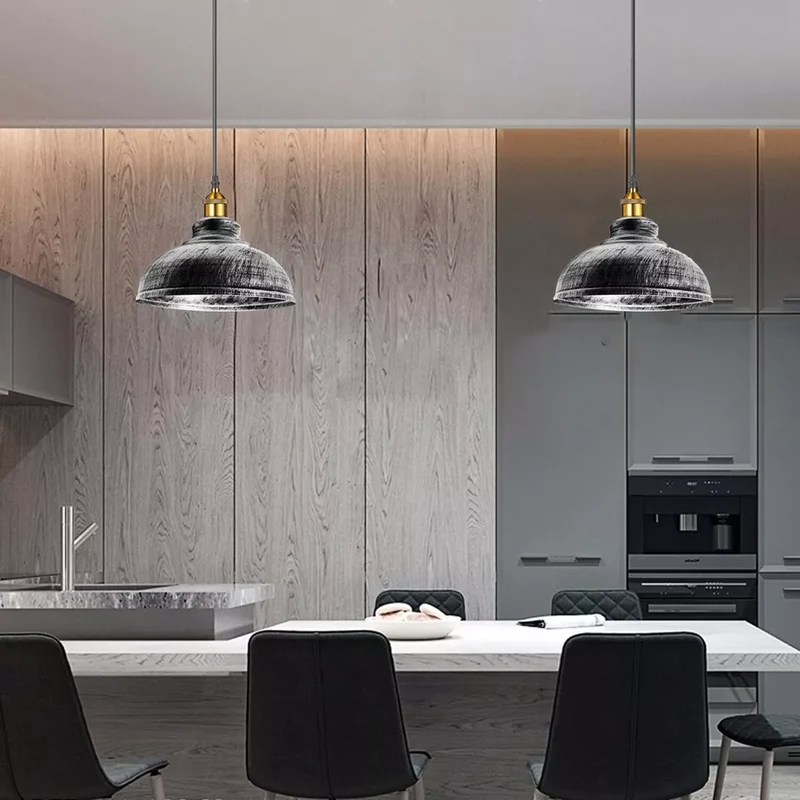 Moderne Retro Loft Deckenlampenschirm hängende Pendelleuchten~3099