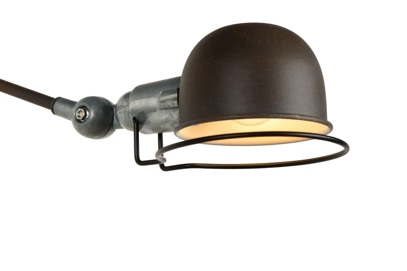 Wandleuchte Honore Retro Rostfarben 68cm drehbar und kippbar