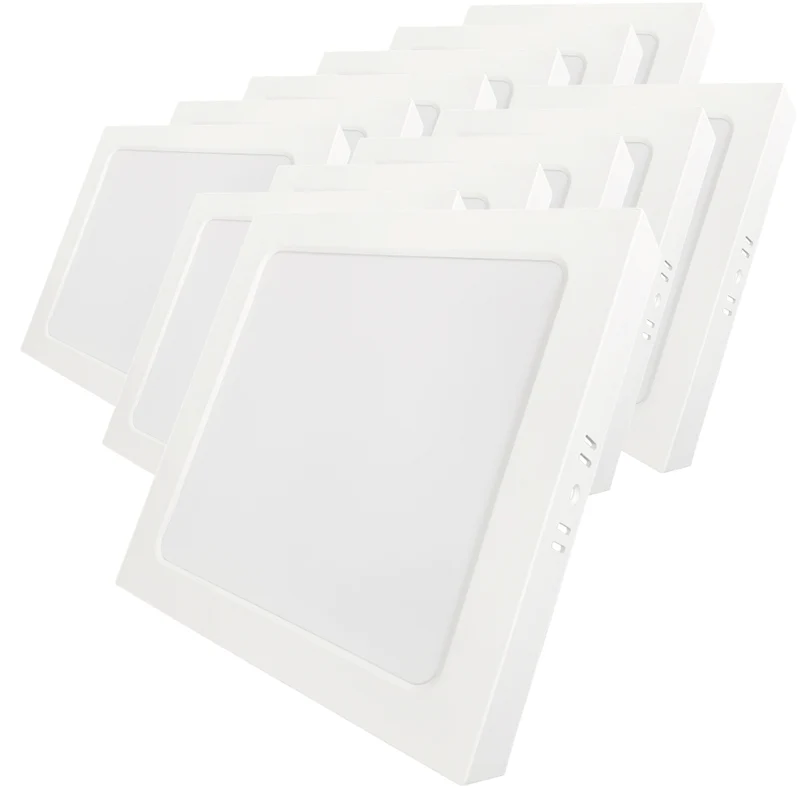 LED Aufbauleuchte in Weiß, 6 W, 230 V, IP44-geschützt, 600 lm, Lichtfarbe einstellbar, 112x26 mm, Deckenleuchte mit Diffusor, Badezimmerlampe