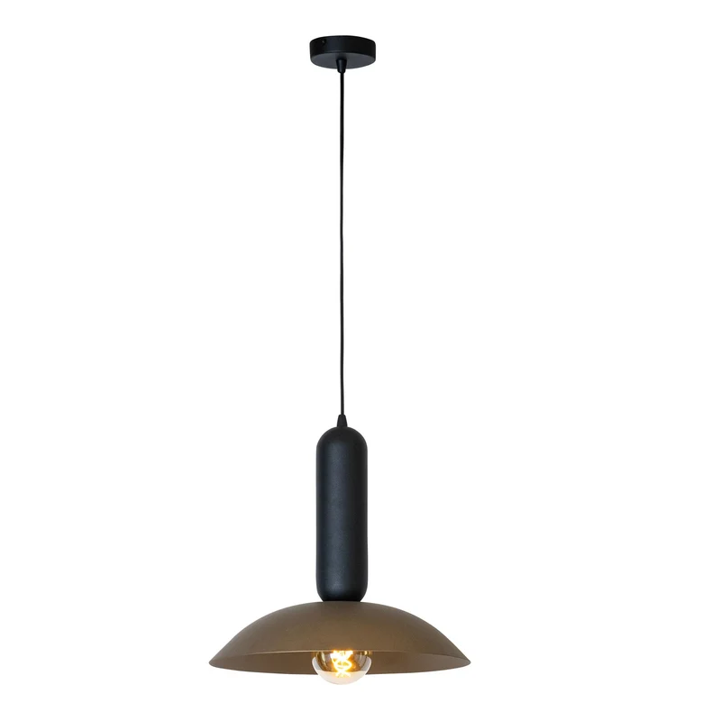 Pendelleuchte Grantham 1-flammig Ø 40cm Höhenverstellbar Kaffee