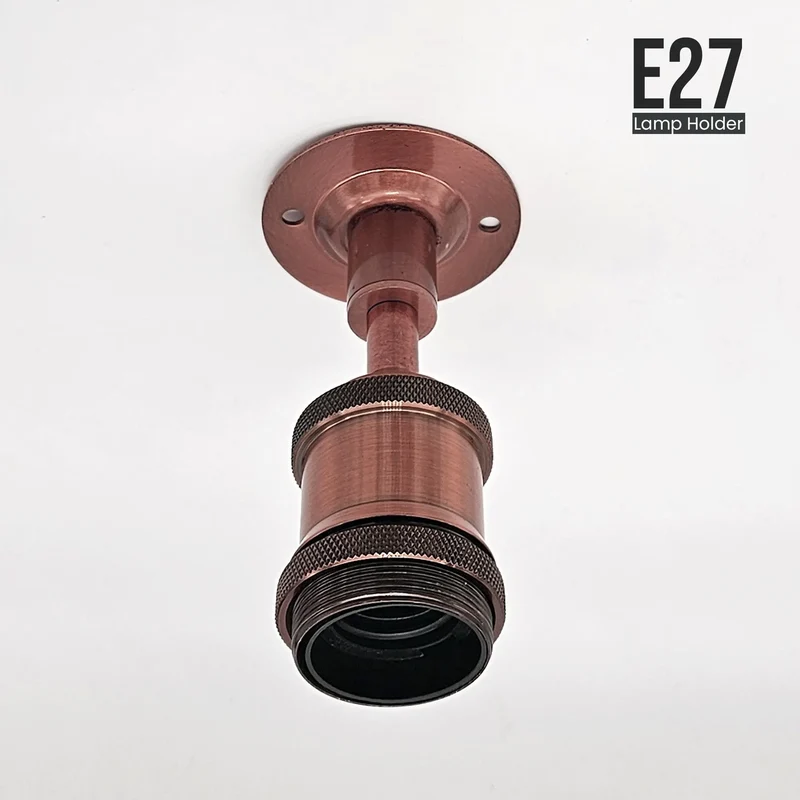 20mm Leerrohr Kuppel Abdeckung mit E27 Lampenfassung Einbauleuchte ~3243
