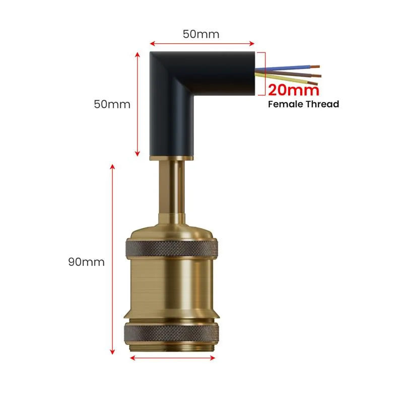Conduit Lighting L- und T-Verbinder mit E27-Armhalterung ~3239