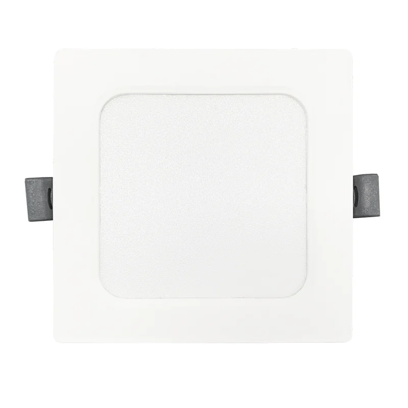 LED Einbauleuchte in Weiß, 6 W, 230 V, IP44-geschützt, 600 lm, Lichtfarbe einstellbar, 119x26 mm, Einbaustrahler mit Diffusor, Badezimmer Deckenleuchte