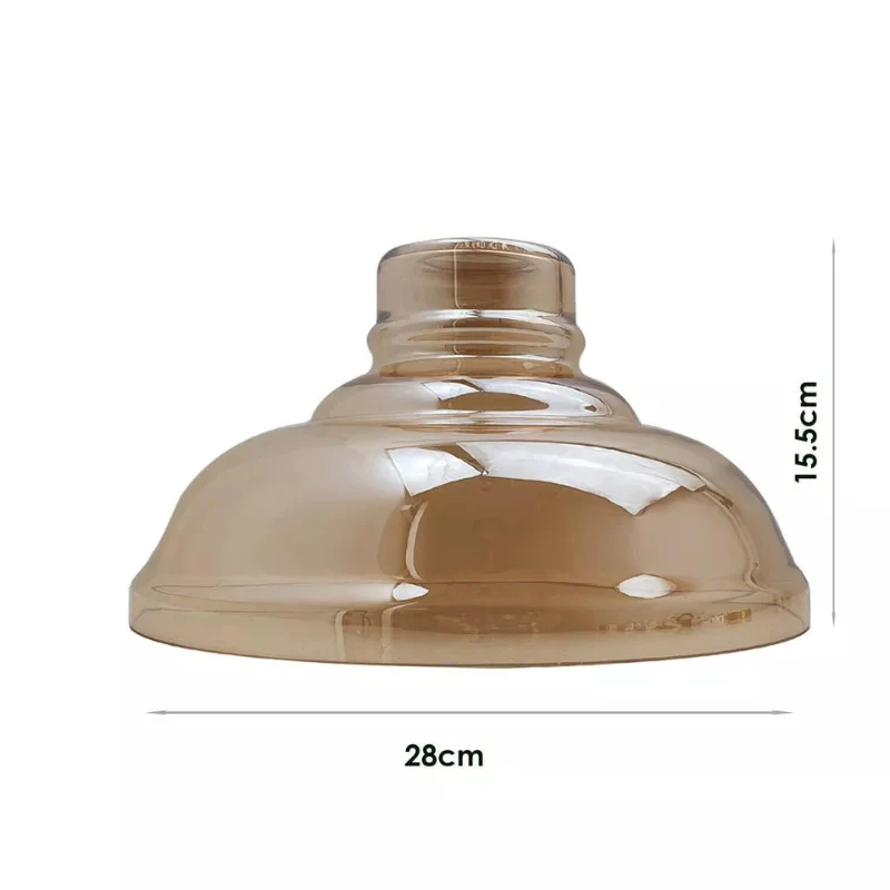 Glas-Lampenschirme für Hänge, Wandleuchte creme bernstein ~3184